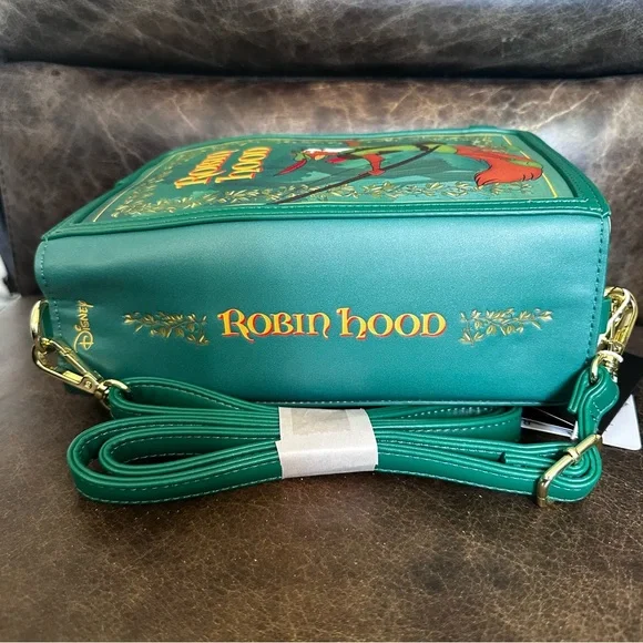 Disney Robin Hood Book Convertible Crossbody Loungefly Bag: NWT - Picture 14 of 16